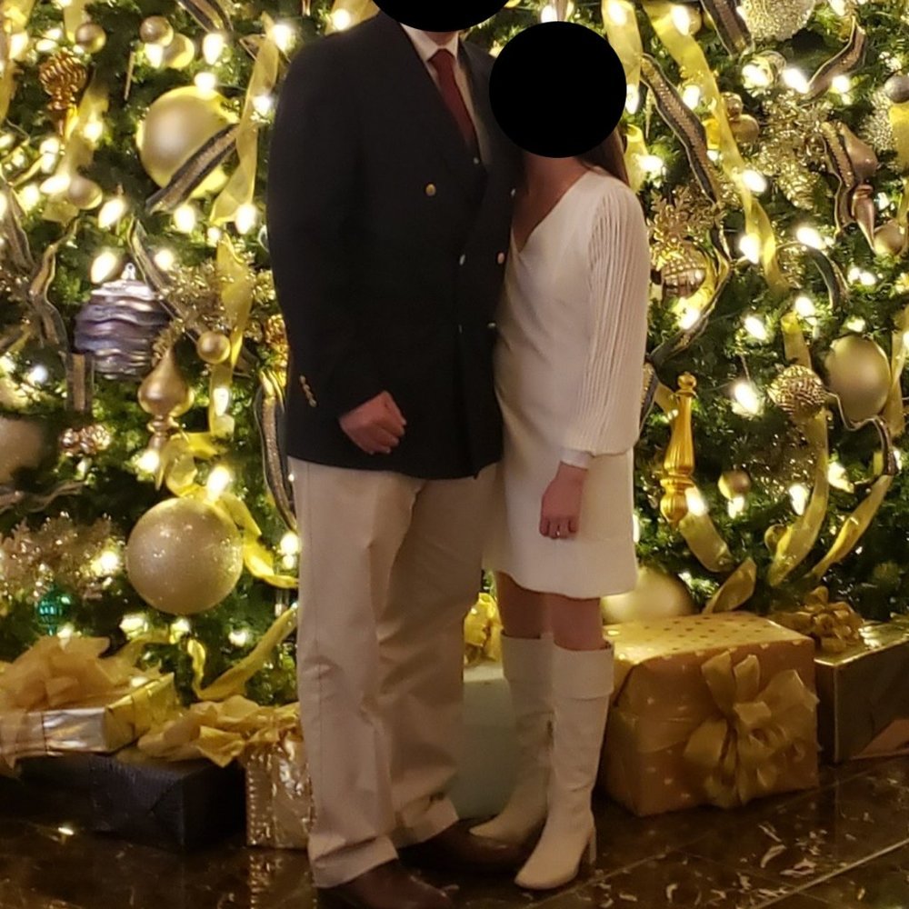 White House Black Market Petite Pleated Sleeve Shift Dress